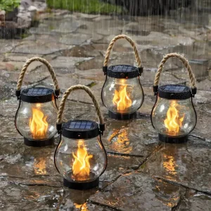 AuréaLume™ – Lanterne Solaire Effet Brasier