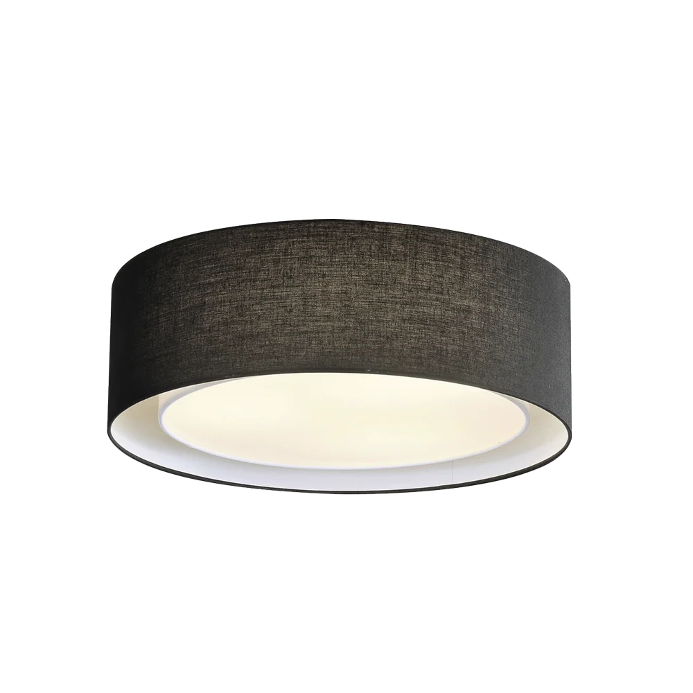 Azzardo MILO plafonnier 4L, noir, E27
