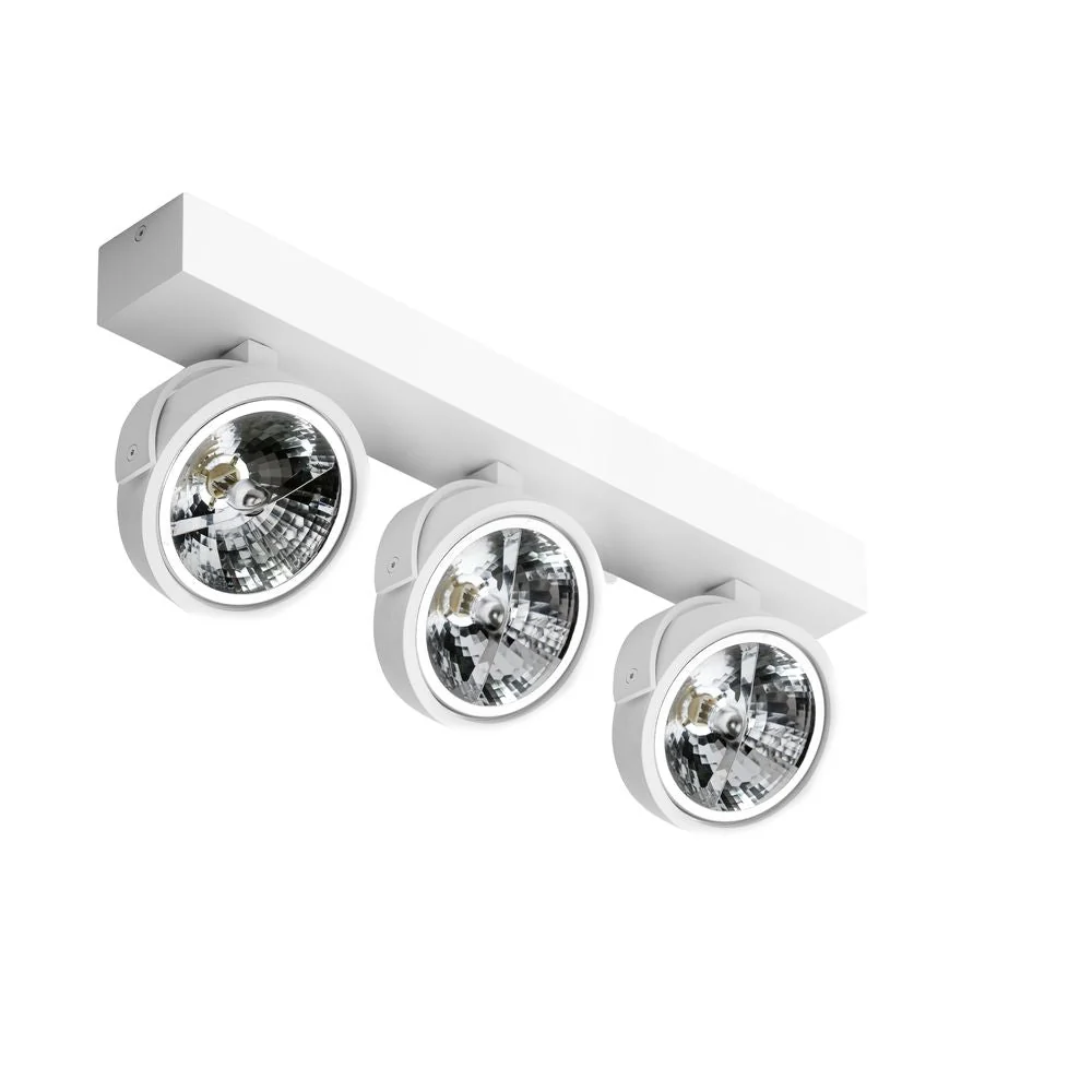 Plafonnier Azzardo JERRY 3L, blanc, QR111