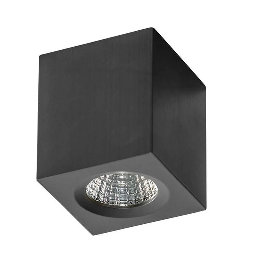 Plafonnier Azzardo NANO 1L, noir, LED