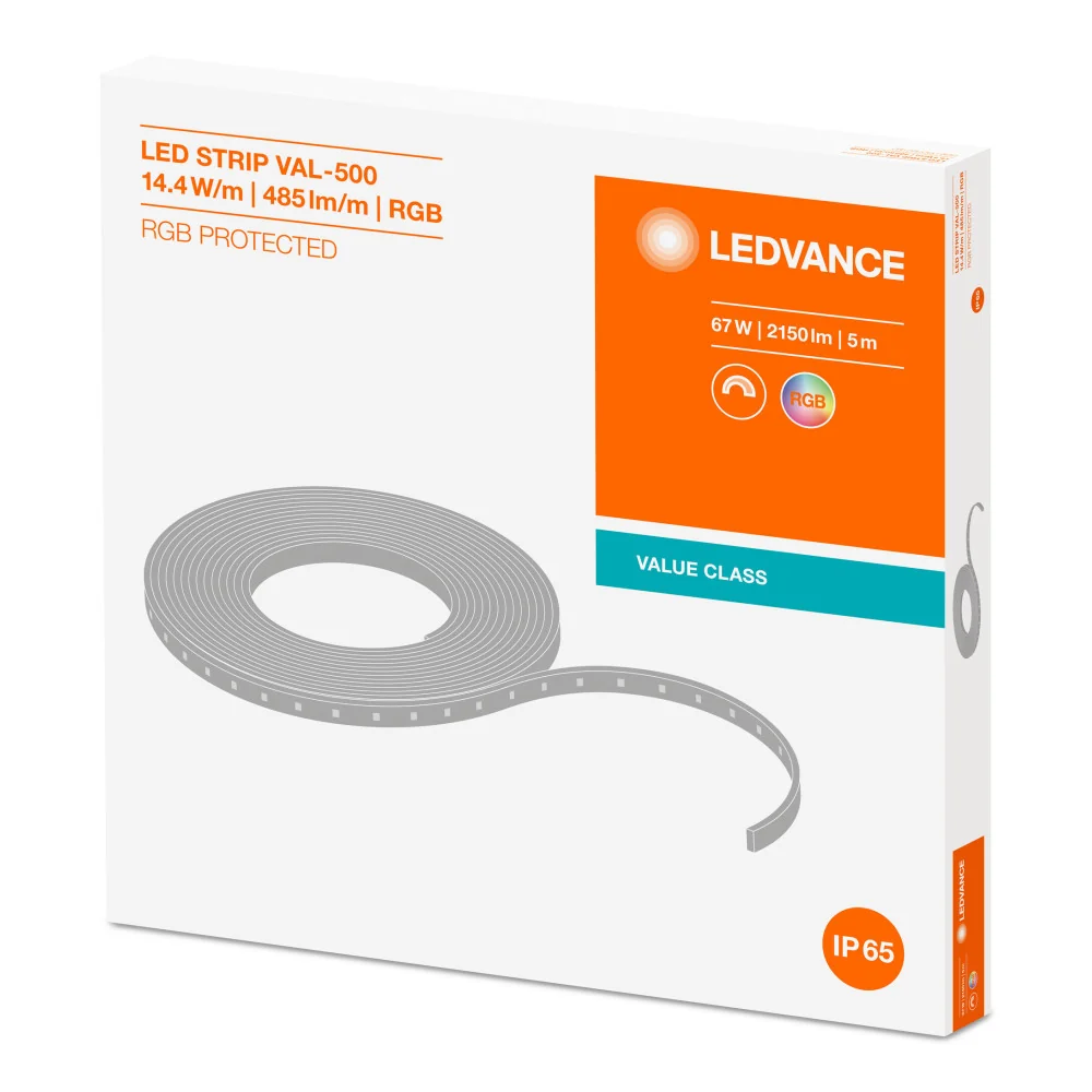 Bande LED Ledvance EC Value LS VAL-500/RGB/5/IP6 à intensité variable