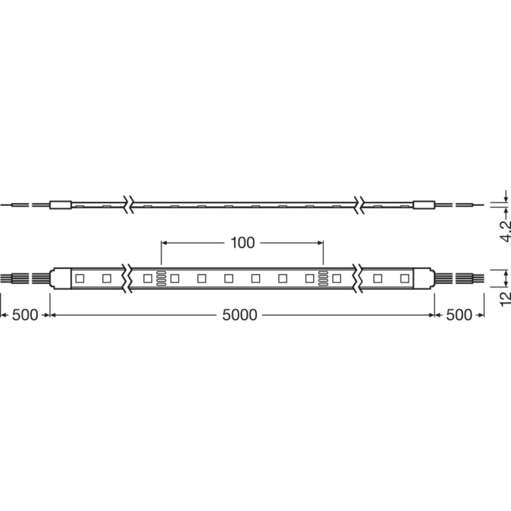 Bande LED Ledvance EC Value LS VAL-500/RGB/5/IP6 à intensité variable