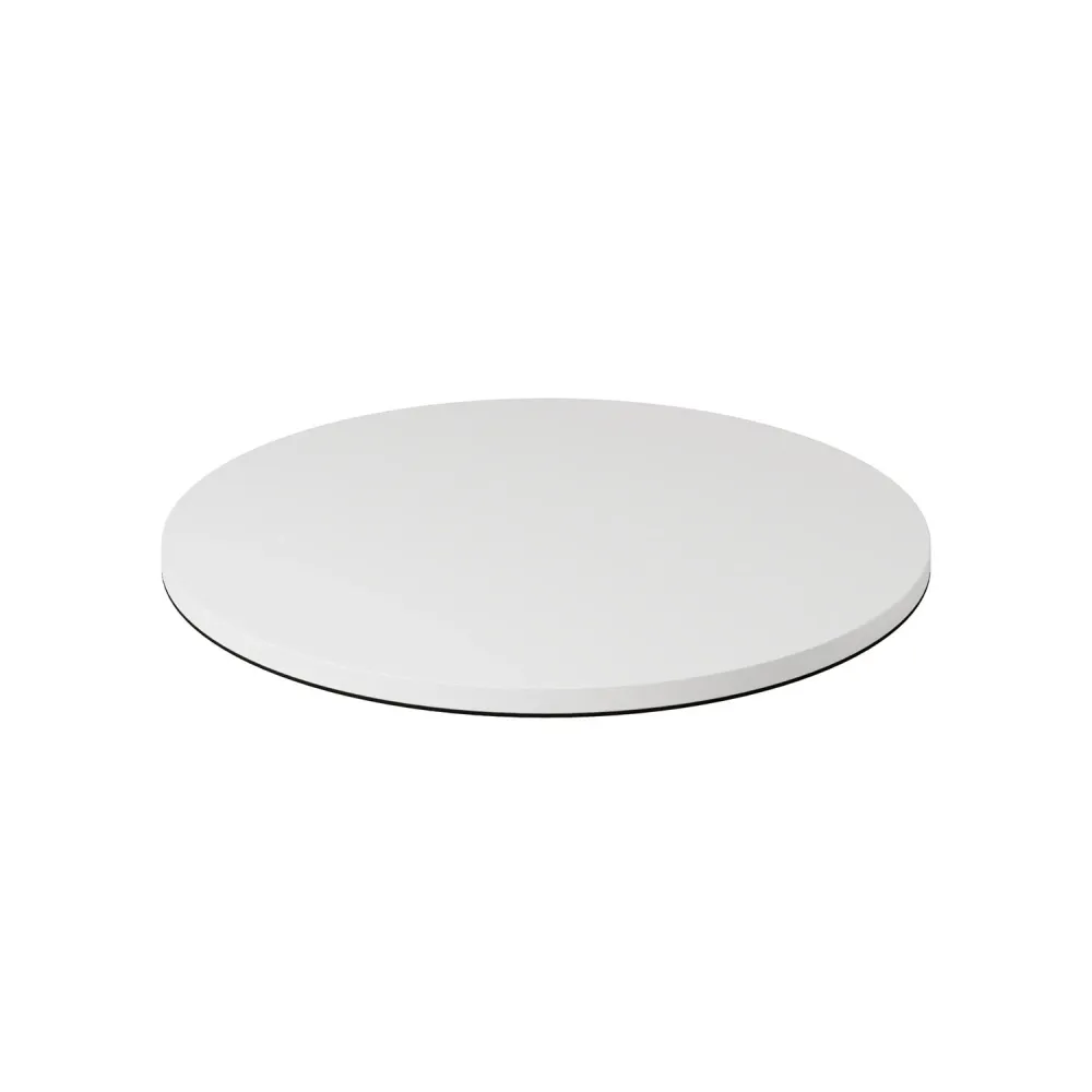 Base métallique ronde pour lampe de table MAG-Y - Blanc mat