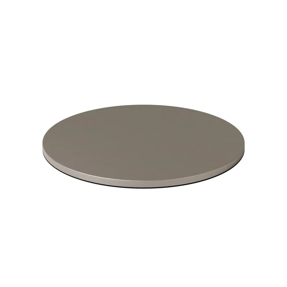 Base métallique ronde pour lampe de table MAG-Y - Titane satiné