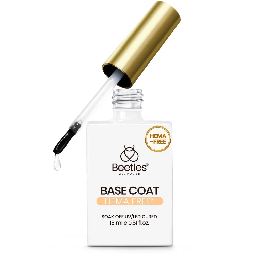 Beetles Gel Polish Base Gel Sans HEMA et Sans TPO – Base Coat 15ml pour Lampe LED