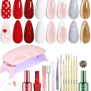 Beetles Kit Gel 27 Pièces + Lampe UV – Manucure Gel à Domicile beetles Gel Polish