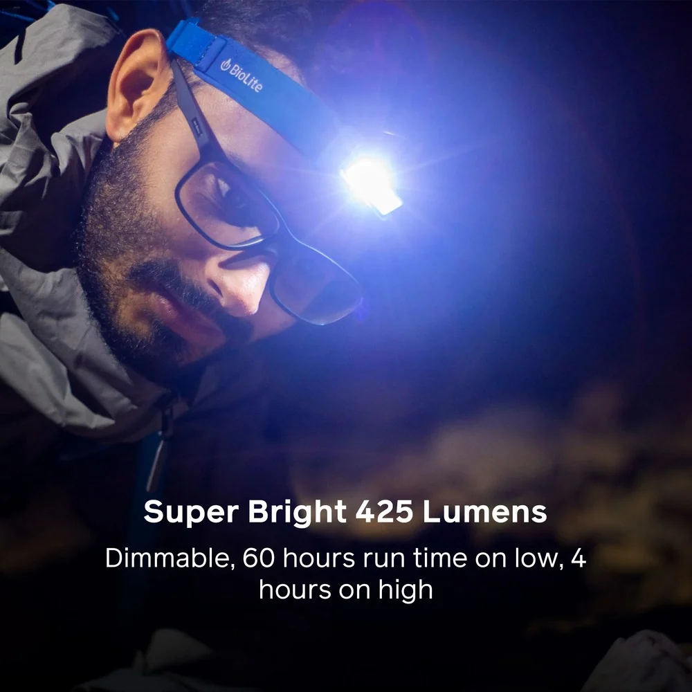 Lampe frontale Biolite 425 – Ember Yellow