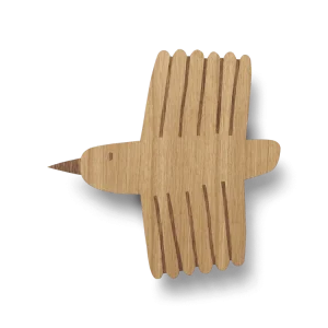 Bird Lamp - Oiled Oak