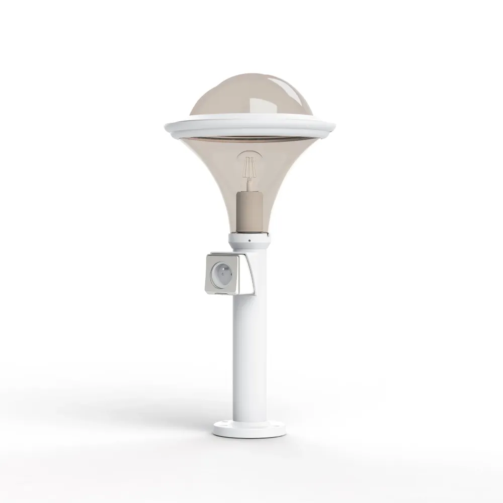 Borne Dallas N°7 prise type J fume Blanc 001 119010001-ch