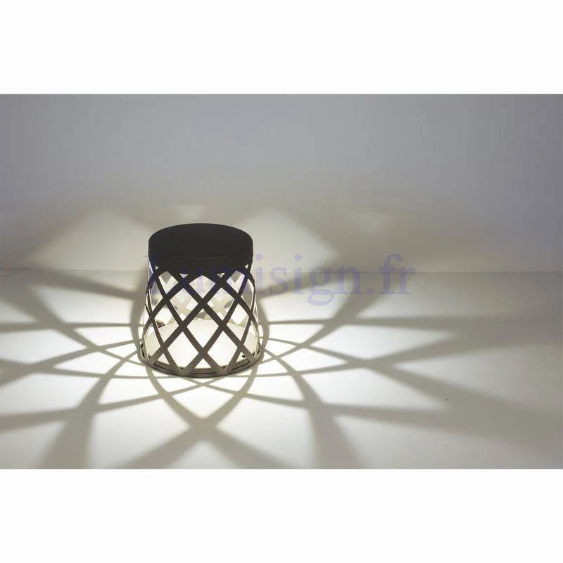 Borne extérieure SHADOW LED - Éclairage gris design pour terrasse
