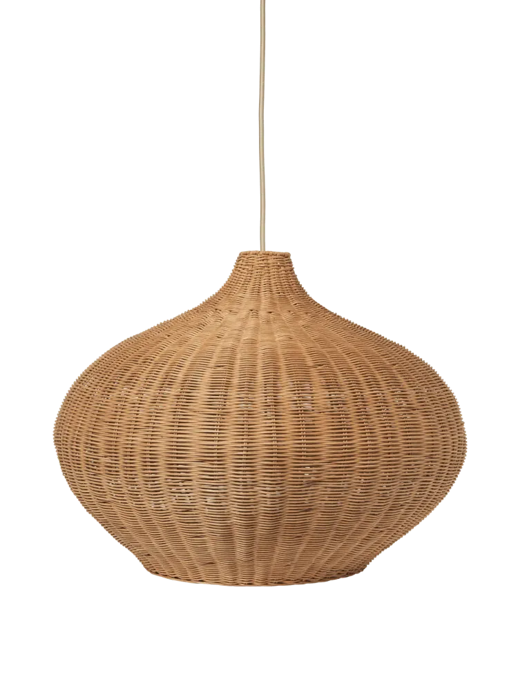 Braided Lampshade - Belly - Natural