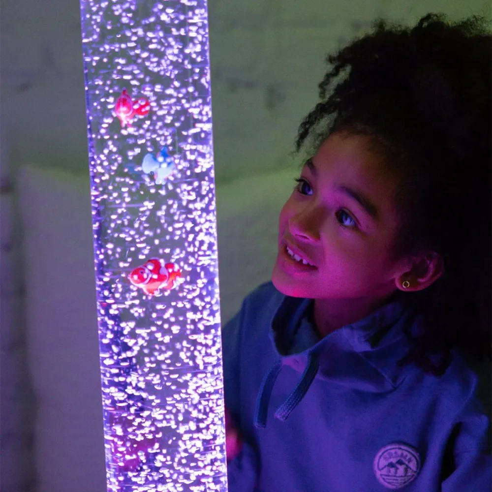 Bubblebeam - Lampe à tube à bulles - Lampe sensorielle apaisante ou veilleuse