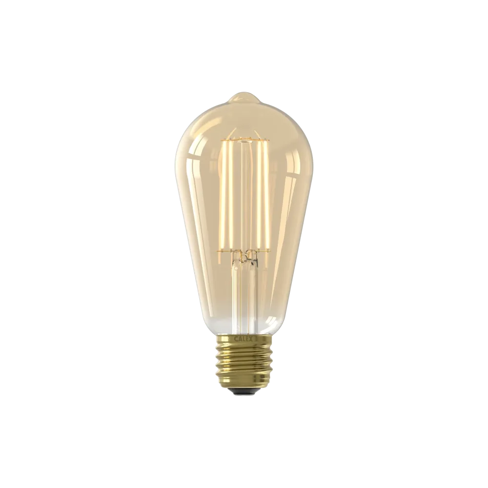 Calex Ampoule à capteur - E27 - ST64 - Or