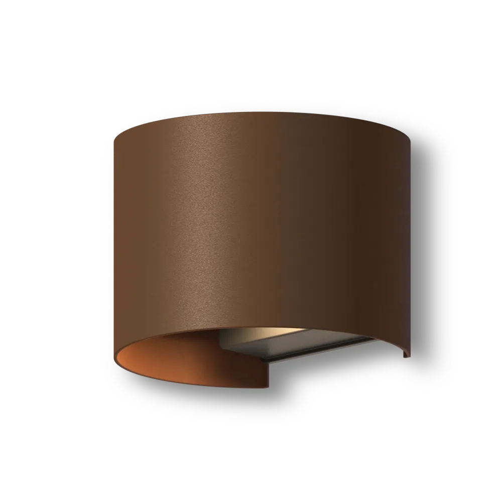 Calex Applique Murale LED Vérone Ovale - Up & Down - Rouille