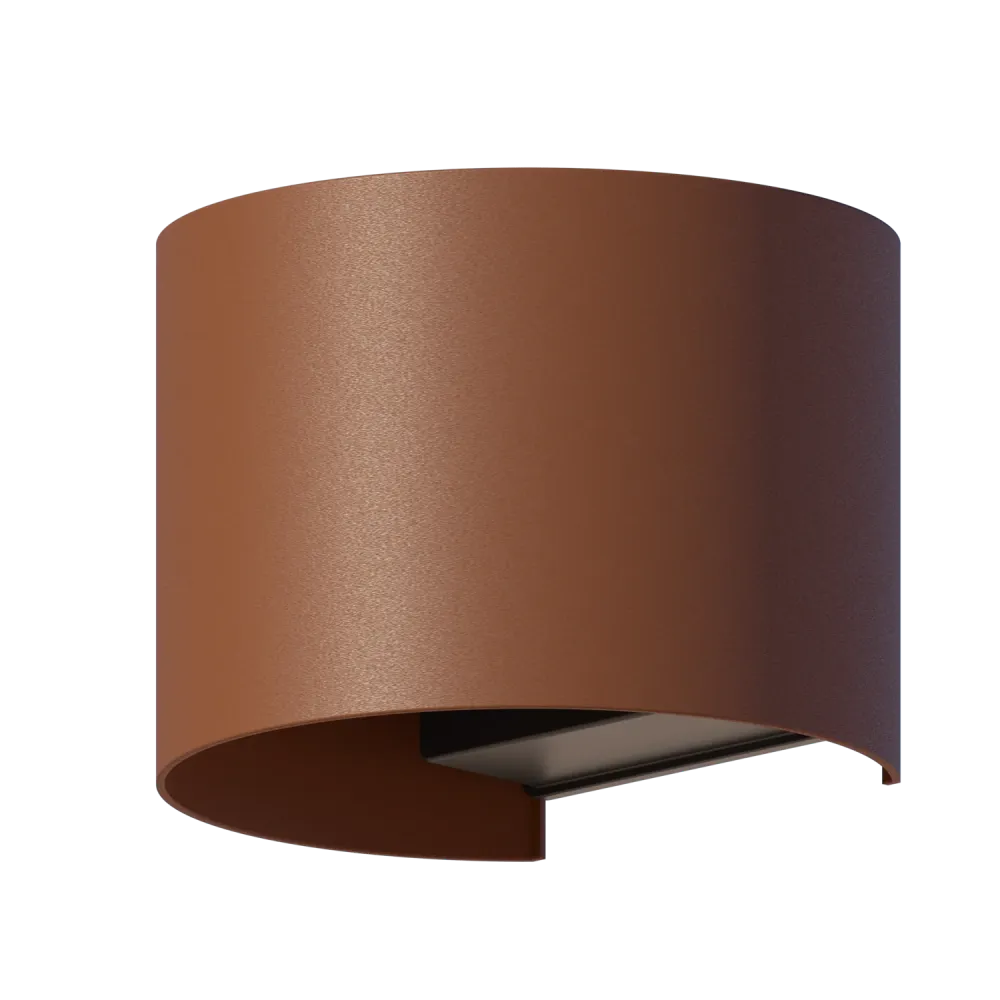 Calex Applique Murale LED Vérone Ovale - Up & Down - Rouille