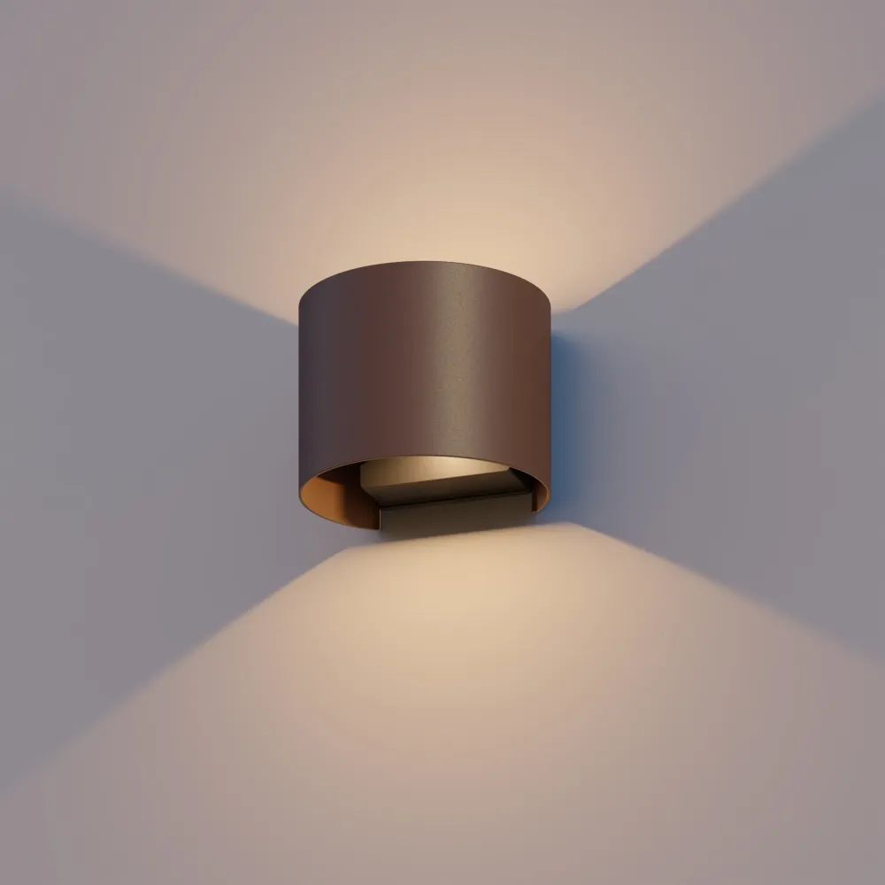 Calex Applique Murale LED Vérone Ovale - Up & Down - Rouille