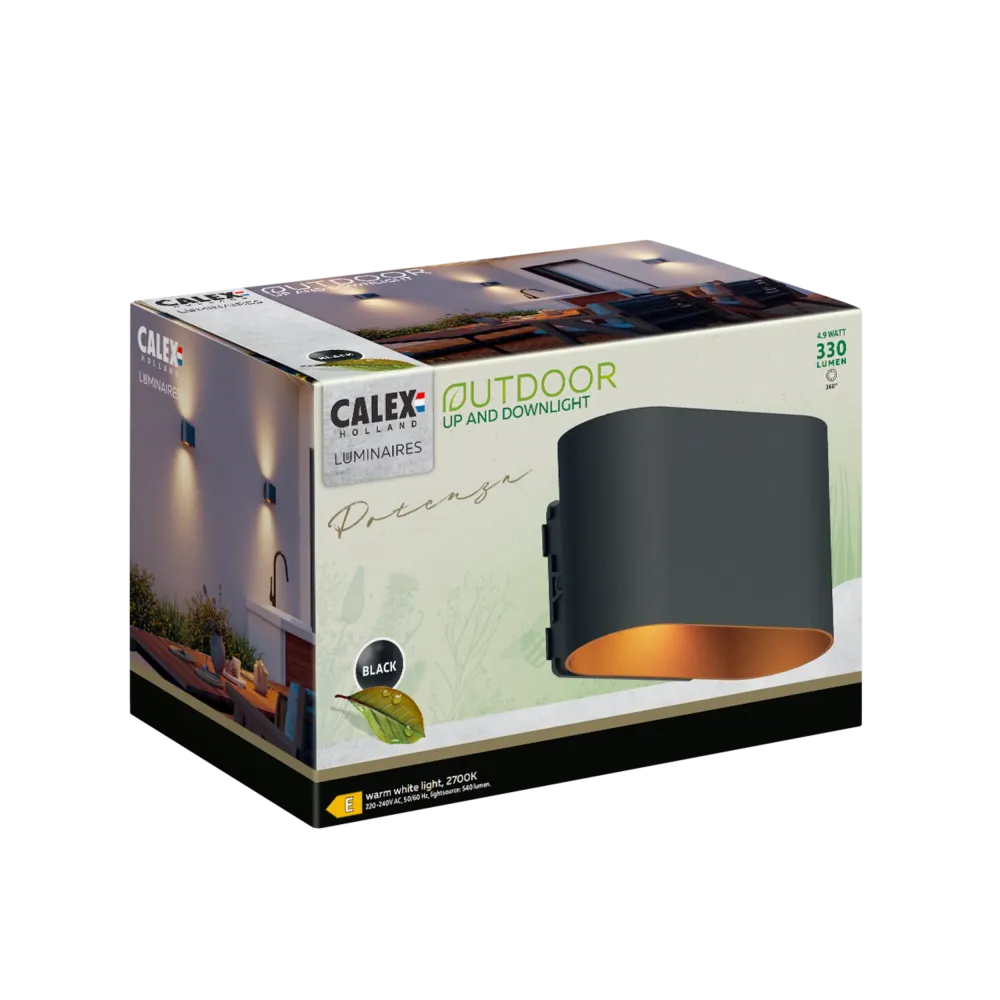 Calex Applique Potenza - Noir