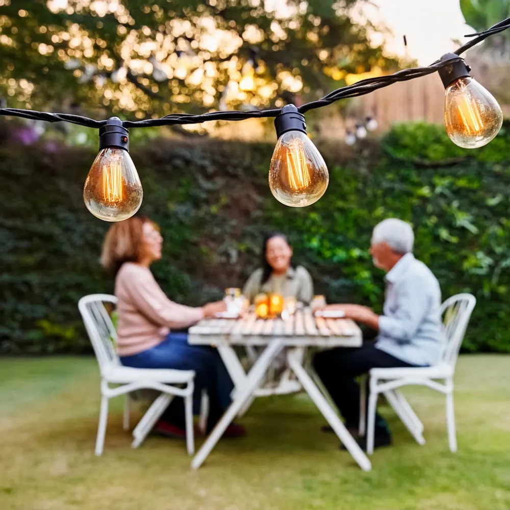 Calex Guirlande 10M - Blanc chaud - 10 ampoules