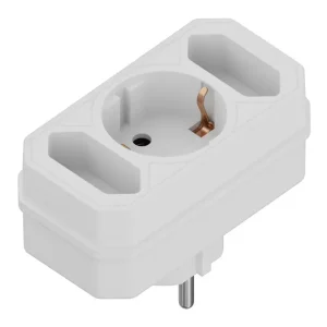 Calex Receptacle - 3-way - White