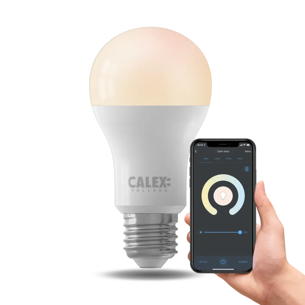 Calex Smart Ampoule LED - E27 - A60 - Blanc - 9.4W