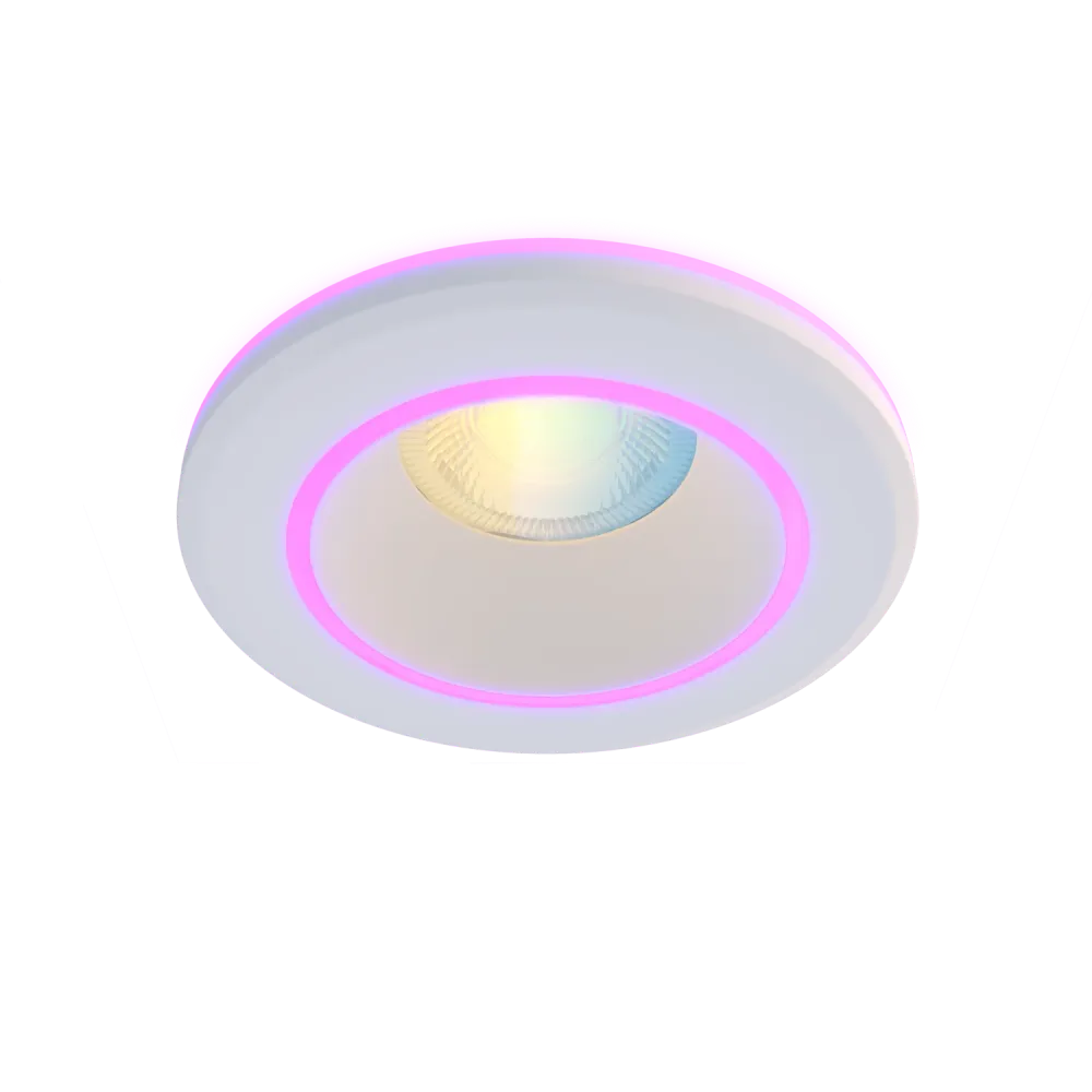 Calex Smart Spot Encastré Halo - RGB + CCT - Blanc