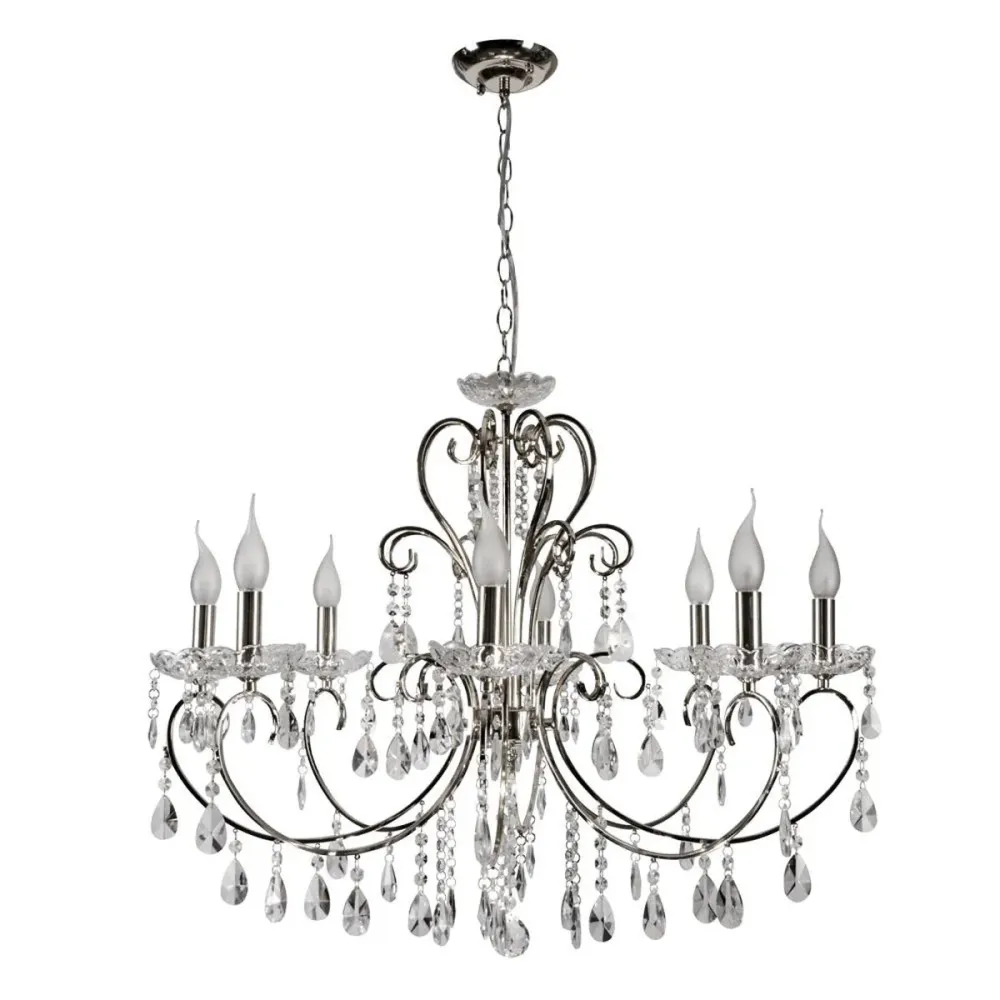Lustre Candellux Aurora 8L E14 D 73cm Chrome
