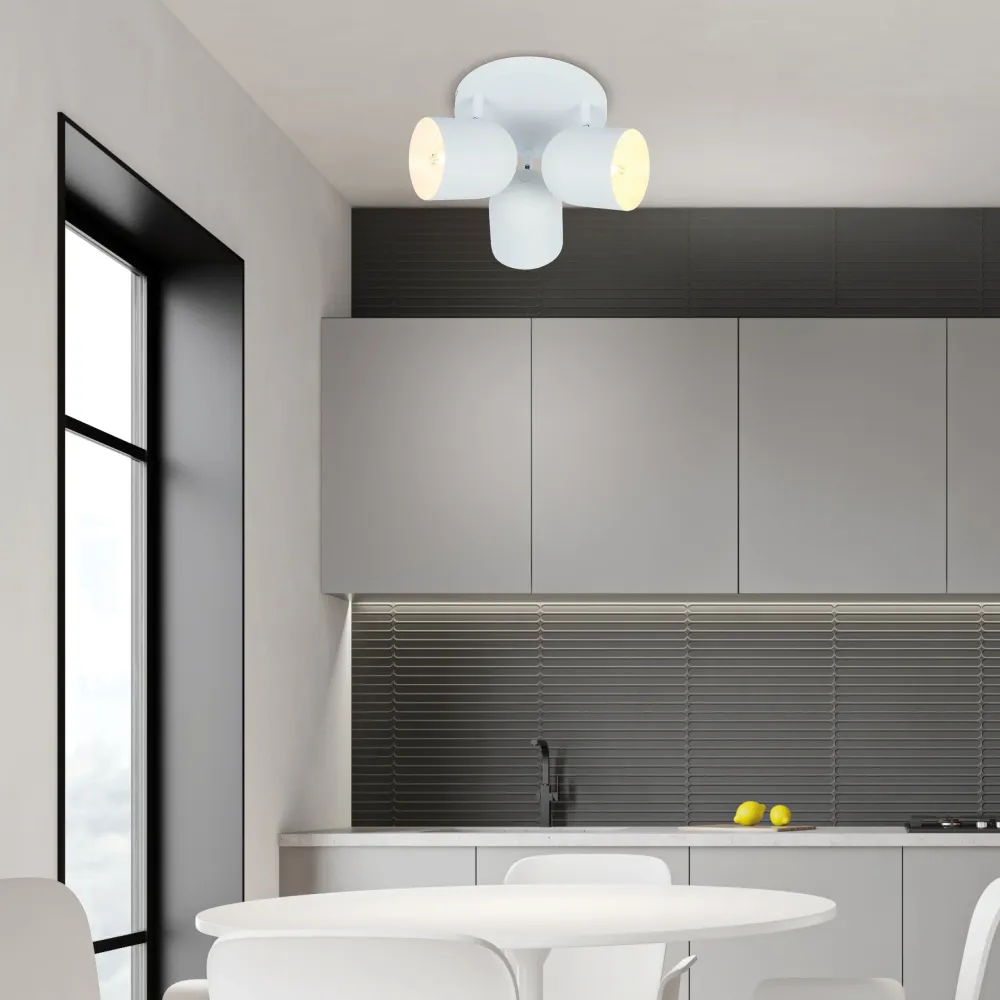 Plafonnier Candellux Azuro 3L E27 D 32cm Grey