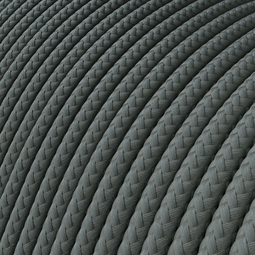 Câble extra basse tension recouvert d’un effet soie Gris RM03