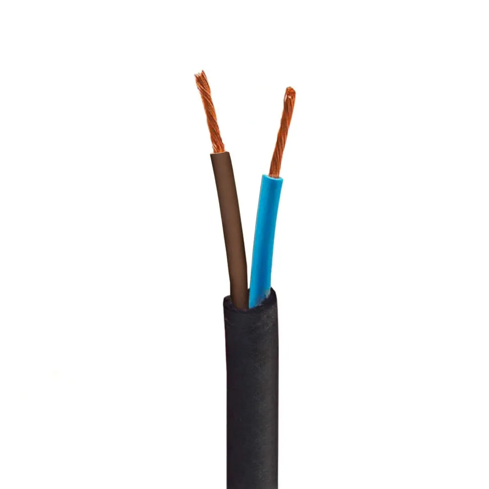 Câble électrique UV resistant pour extérieur rond recouvert de tissu Rouge SM09 - compatible avec Eiva Outdoor IP65