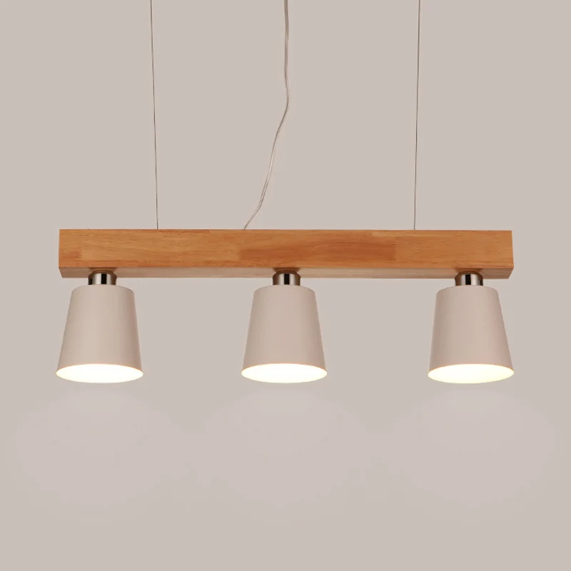 Abat-jour conique île lumière nordique métal 3 lumières salle à manger plafond suspension Clearhalo