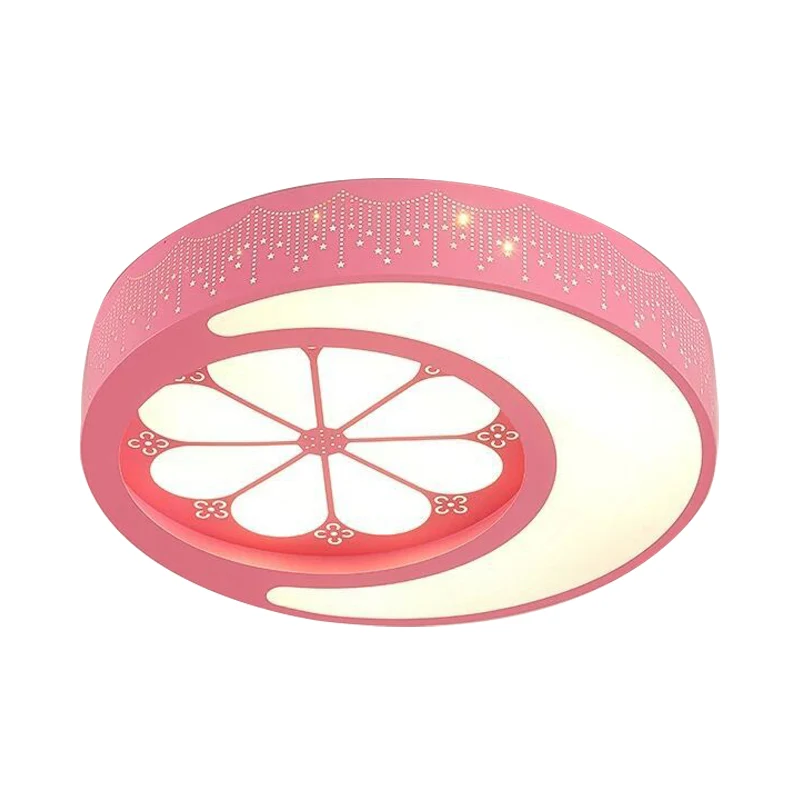 Chambre d'enfant Lune et Fleur Plafonniers Encastrés Lumière Acrylique Art Déco Plafonnier Clearhalo