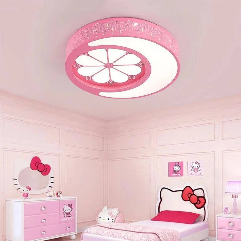 Chambre d'enfant Lune et Fleur Plafonniers Encastrés Lumière Acrylique Art Déco Plafonnier Clearhalo
