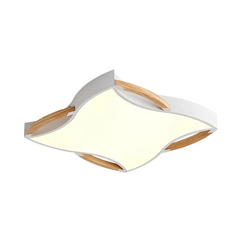 Éclairage encastré en forme d'étoile de mer blanche de 16 "/ 19,5" de large, luminaire LED moderne en métal proche du plaf...