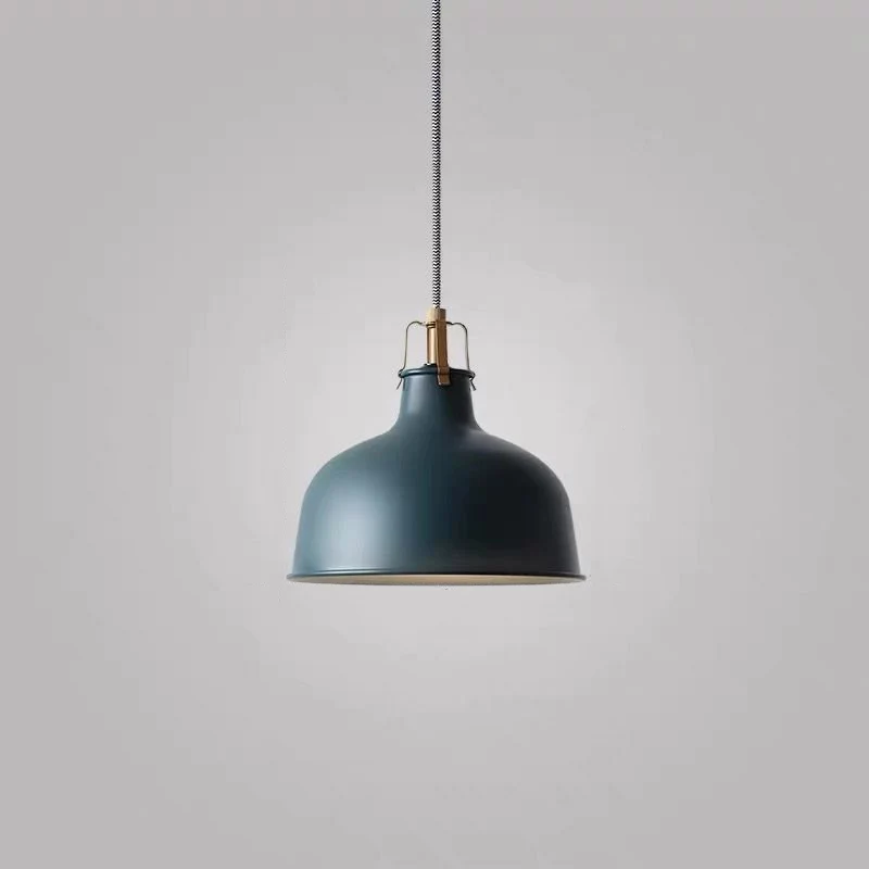 Éclairage suspendu de grange en métal, suspension moderne à 1 tête pour salle à manger Clearhalo