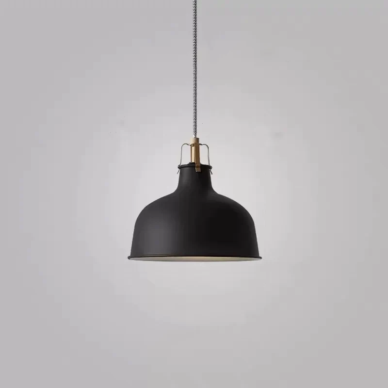 Éclairage suspendu de grange en métal, suspension moderne à 1 tête pour salle à manger Clearhalo
