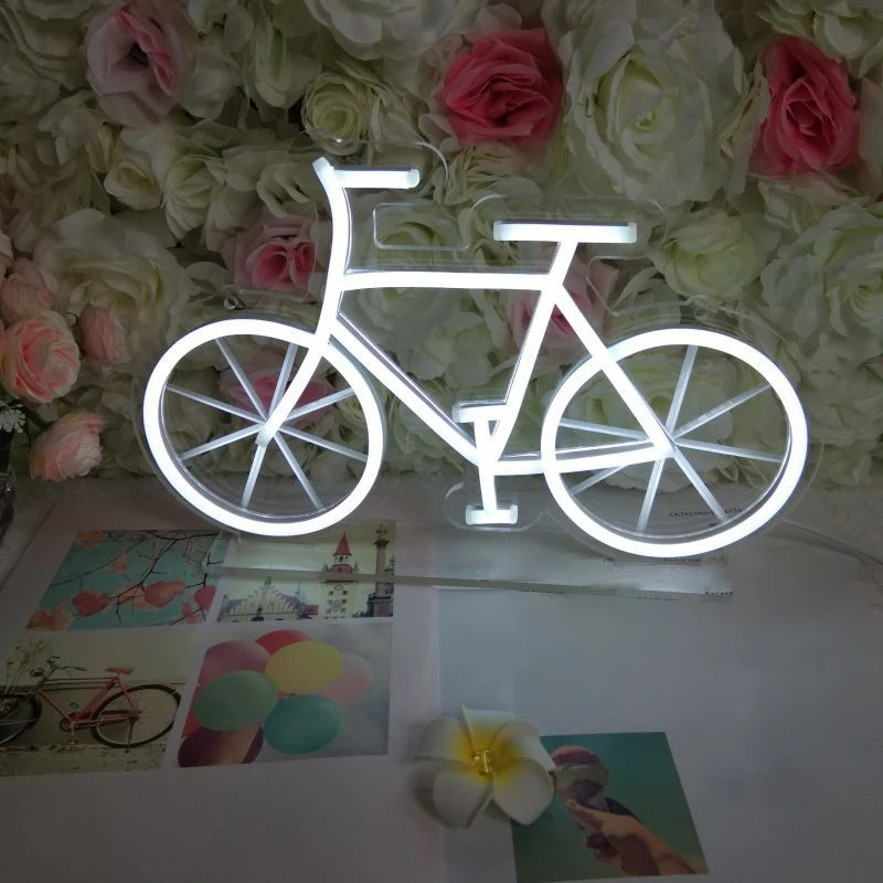 Dessin animé forme assortie néon éclairage plastique enfants chambre LED lampe de nuit en blanc Clearhalo