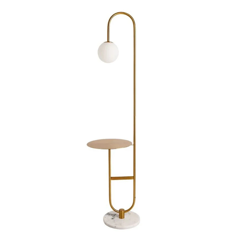 Lampadaire sur pied boule de verre laiteux, lampadaire nordique de lecture à 1 tête avec décoration de Table à thé Clearhalo
