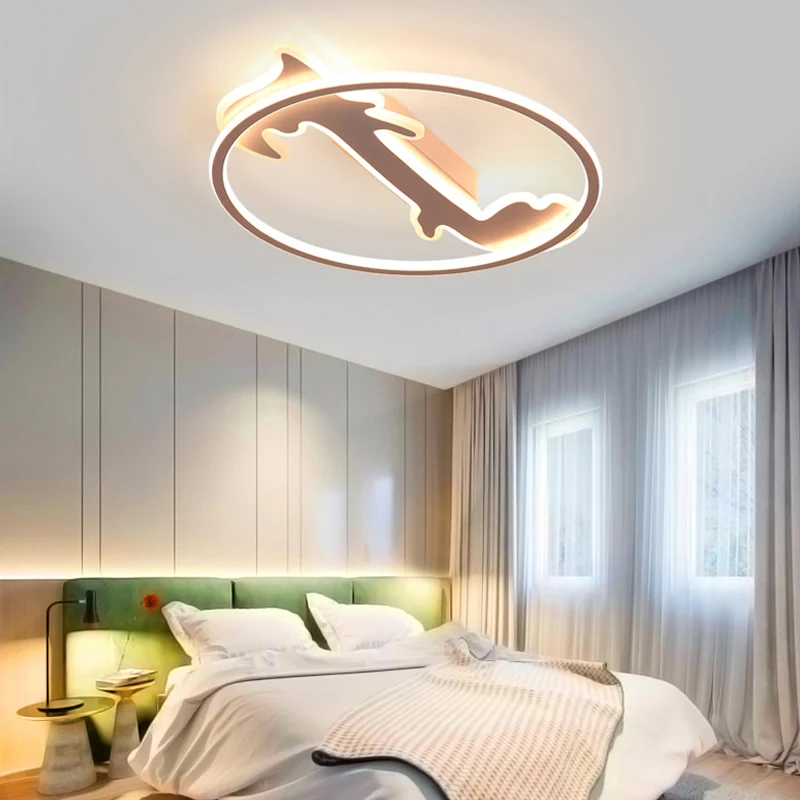 Lampe encastrée en forme d'arbre pour chambre de bébé, plafonnier LED en acrylique de Style nordique Clearhalo