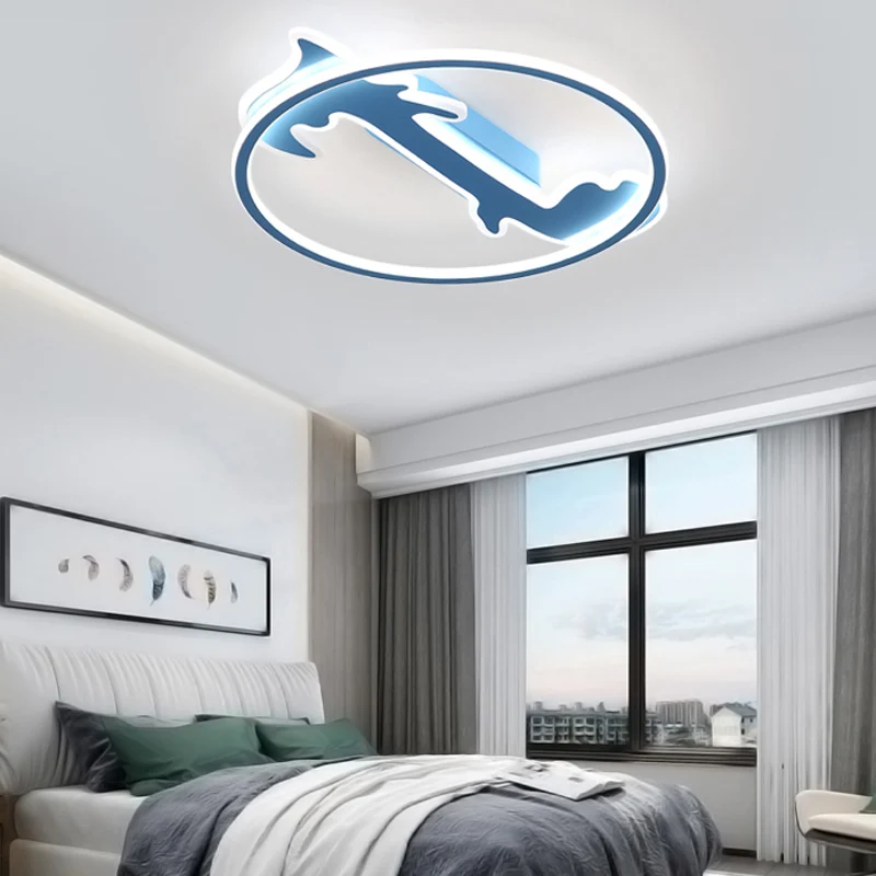 Lampe encastrée en forme d'arbre pour chambre de bébé, plafonnier LED en acrylique de Style nordique Clearhalo