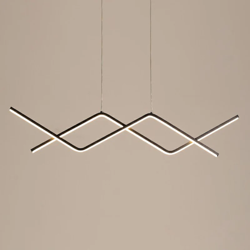 Lampe LED suspendue en métal, style simple, luminaire d'îlot, pour salle à manger Clearhalo