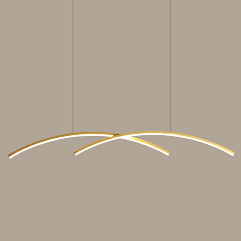 Lampe LED suspendue en métal, style simple, luminaire d'îlot, pour salle à manger Clearhalo