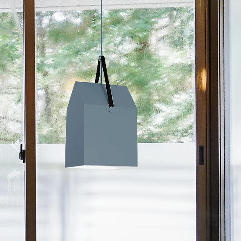 Lampe suspendue en métal de Style nordique, 1 ampoule, luminaire décoratif d'intérieur, idéal pour une salle à manger, un...