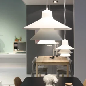 Lampe suspendue en métal de Style nordique, 1 lumière superposée à niveaux concentriques, luminaire décoratif d'intérieur,...