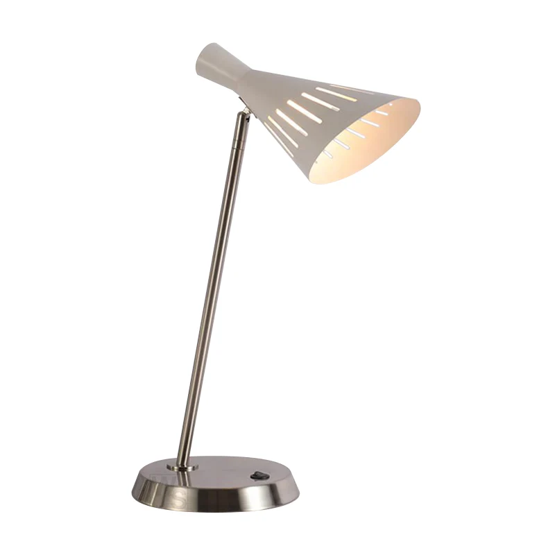 Lampe de Table rotative avec découpes en forme de corne, Style moderne en fer, lampe de table de nuit pour chambre à couch...