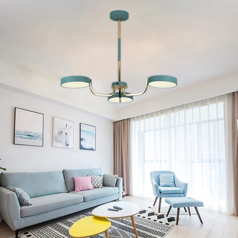 Lampes suspendues ovales pour salle à manger, en acrylique, 3 ampoules, lampes suspendues de style moderne Clearhalo