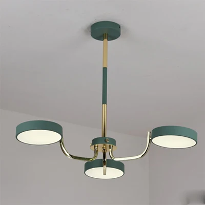 Lampes suspendues ovales pour salle à manger, en acrylique, 3 ampoules, lampes suspendues de style moderne Clearhalo