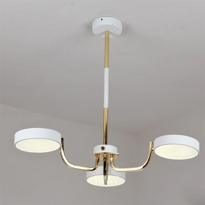Lampes suspendues ovales pour salle à manger, en acrylique, 3 ampoules, lampes suspendues de style moderne Clearhalo