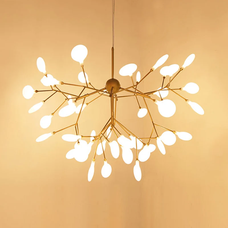 LED branche acrylique lustre luminaire contemporain pendentif éclairage pour salon Clearhalo
