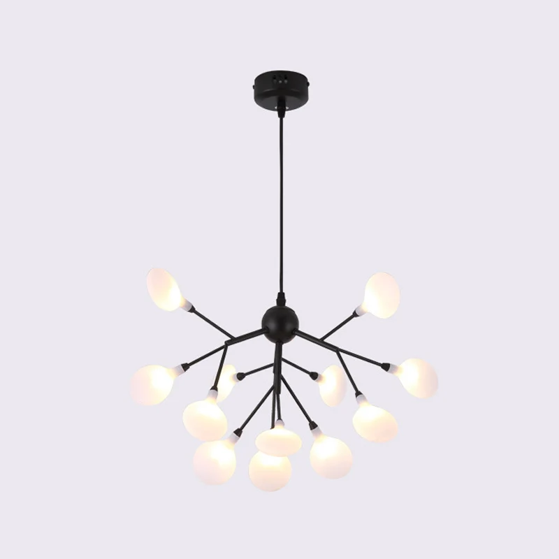 LED branche acrylique lustre luminaire contemporain pendentif éclairage pour salon Clearhalo