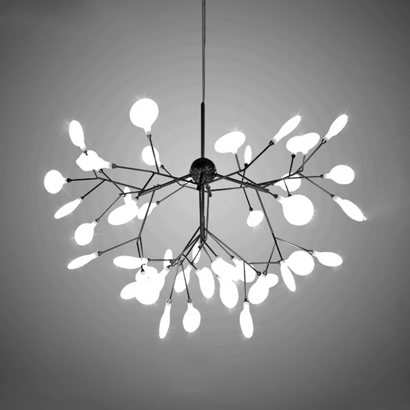 LED branche acrylique lustre luminaire contemporain pendentif éclairage pour salon Clearhalo